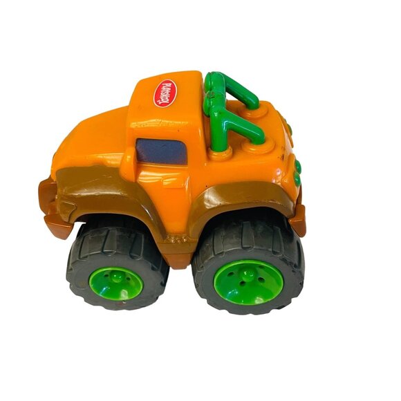 Playskool Monster Truck Toy Orange Green Wheels Durable Plastic for Kids 4x4 Veh - Picture 3 of 10
